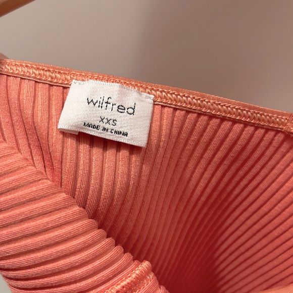 Aritzia Wilfred Laciann Tank, Ribbed Tank Top, Square Neckline, Cami - Picture 5 of 7